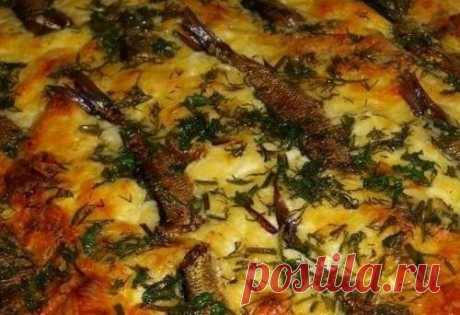Пирог со шпротами и луком - рецепт с фото / Простые рецепты