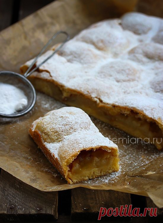 Порционный яблочный пирог из творожно-песочного теста. Очень вкусно и просто | FEMIANA