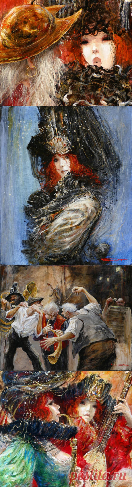 ✨Художник Marcel Nino Pajot. Карнавал гротеска и чувственности