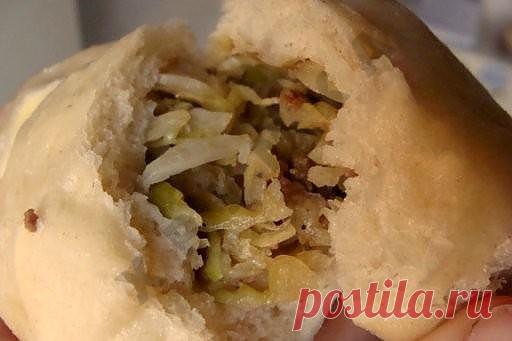 Кулинарный рецепт Пянсе - пирожки на пару с фото