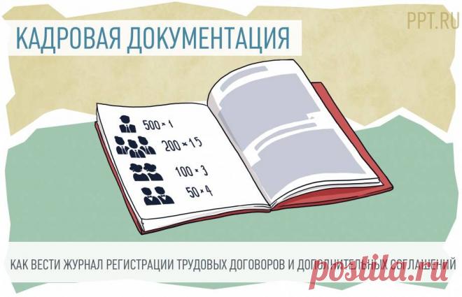Оформляем журнал регистрации трудовых договоров Журнал регистрации трудовых договоров и дополнительных соглашений позволяет кадровикам упростить учет, поиск и обработку кадрового документооборота. Законодательство не обязывает его вести. Но на крупном предприятии с большой численностью сотрудников без учетной книги не обойтись. Рассказываем, в какой форме вести, по каким правилам заполнять, сколько хранить.  
