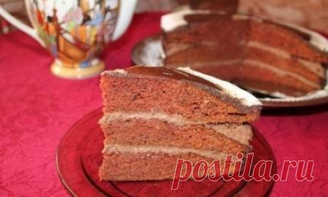 Торт "Пражский", домашний рецепт