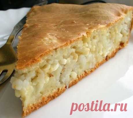 запеканочка с рисом и яйцом, быстро и вкусно!