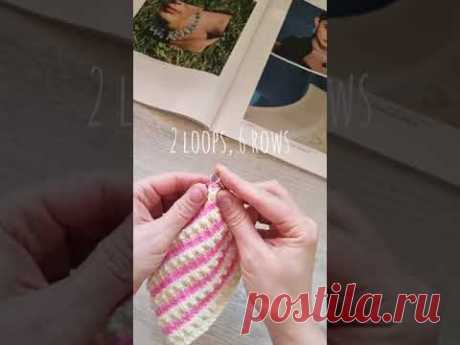 Фактурный, горизонтальный узор спицами❤️🧶knitting pattern.