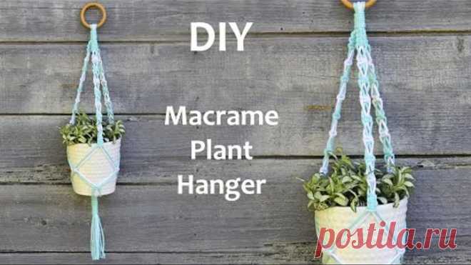 Easy Macrame Plant Hanger for Beginners | Макраме Кашпо для Цветов | Макраме для Начинающих