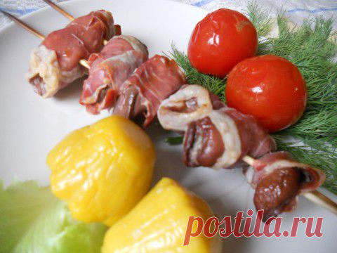 Печеночный шашлычок. | Давай поговорим
