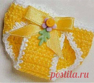 Трусишки для малышки вяжем крючком