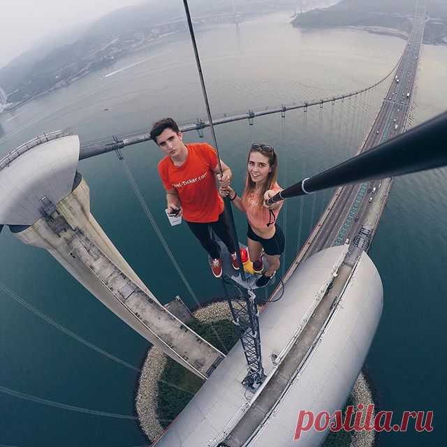 Tsing Ma bridge #hongkong #selfie #roof #rooftop