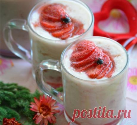 Кисель молочный с клубникой. Пошаговый рецепт с фото на Gastronom.ru