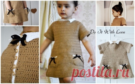 Kleid für Kind häkeln // Anleitung Häkelkleid