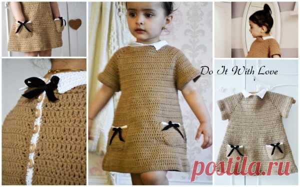 Kleid für Kind häkeln // Anleitung Häkelkleid
