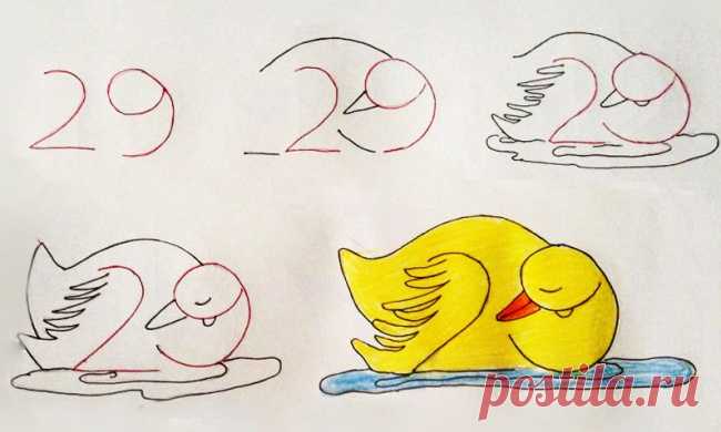 Как научить ребенка рисовать с помощью цифр