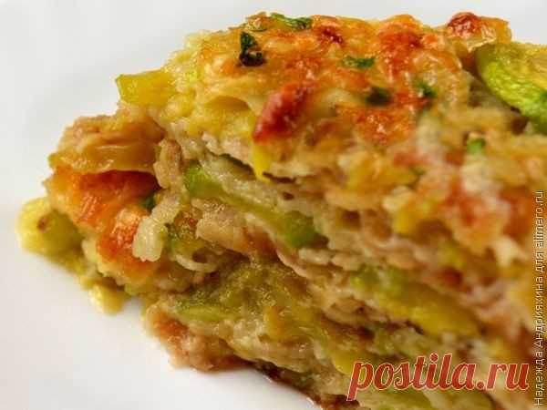 Пирог с кабачками и сыром