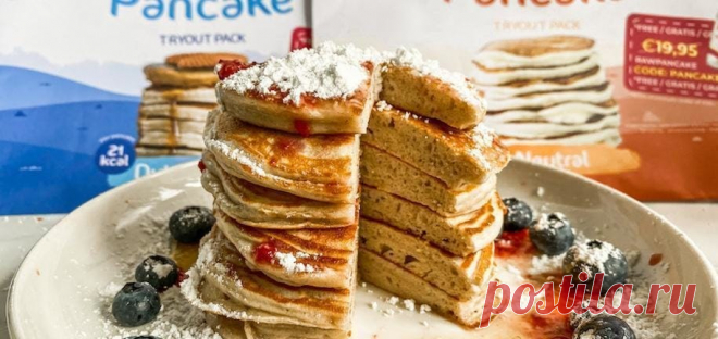 Gesunde amerikanische Pfannkuchen