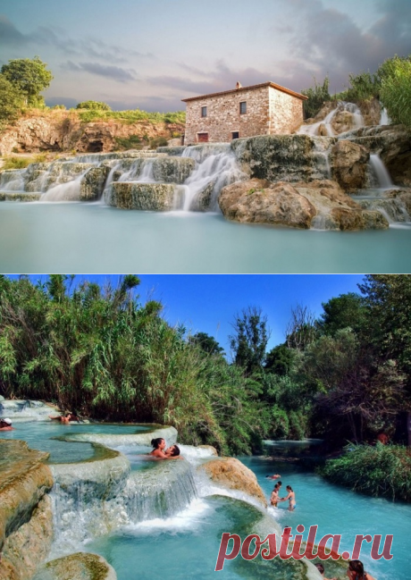 Термы Сатурнии, Италия
Термальные источники расположены в старинном курортном городе Сатурния, и радуют посетителей тепленькой водичкой круглый год. Вокруг источников расположена сельская местность, где можно отдохнуть в традициях пасторальных картинок....  15 волшебных мест для романтического отпуска со своей второй половинкой. Собираем чемоданы!