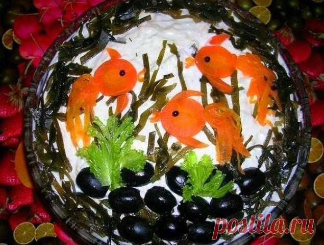 Украшаем салаты красиво!!!Легко и просто - Простые рецепты Овкусе.ру