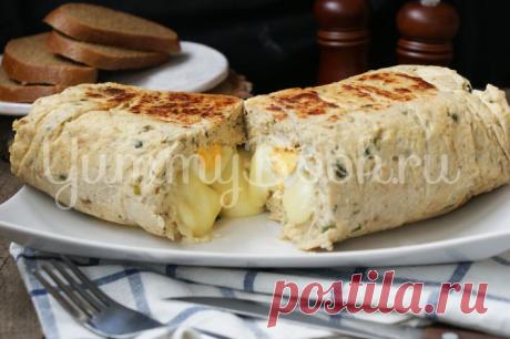 Куриный рулет с яйцом и сыром - пошаговый рецепт с фото