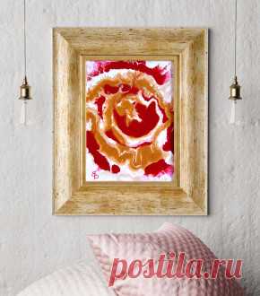Картина в раме Страсть и роскошь Картина написана акриловыми красками с использованием золотой краски, которая красиво переливается на свету. Ручная работа от молодых русских дизайнеров. Доставка по России и СНГ.