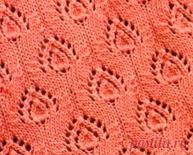 Несложные узоры спицами. 12 ажуров со схемами – Paradosik Handmade - вязание для начинающих и профессионалов