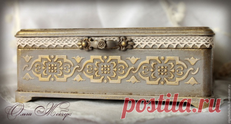 Вдохновение! 
#вдохновение_радуга_декор

Ольга Жебчук
Шкатулка "Очарование винтажа"