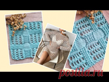 Вяжем стильную секционную сеточку как у известных дизайнеров❤️🧶knitting pattern.
