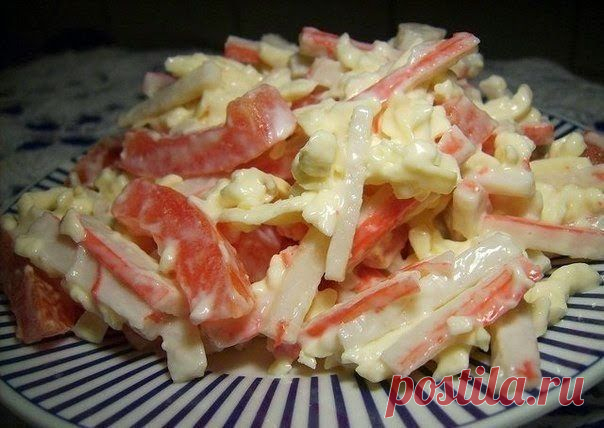 Самые вкусные рецепты: Салат "Красное море"