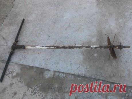 Самодельный земляной бур своими руками