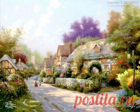 живопись Thomas Kinkade - 69 фото. Фотографии Валентин Иванов.