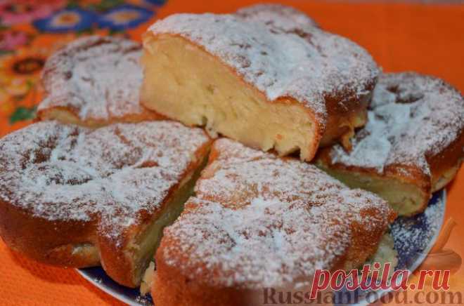 Рецепт: Пирог "Творожно-банановое чудо" на RussianFood.com