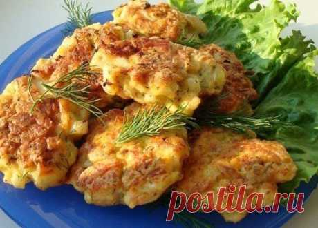 Сырные куриные котлетки.