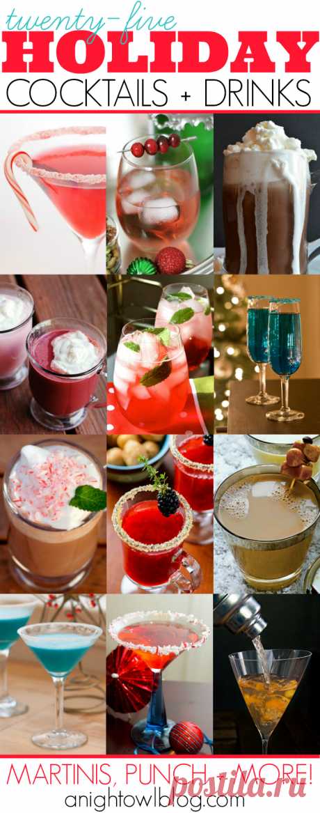 25 Holiday Cocktail Recipes | A Night Owl Blog
