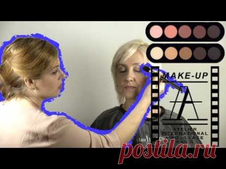 Возрастной макияж 45+ в карандашной технике | Age Makeup 45+ - YouTube