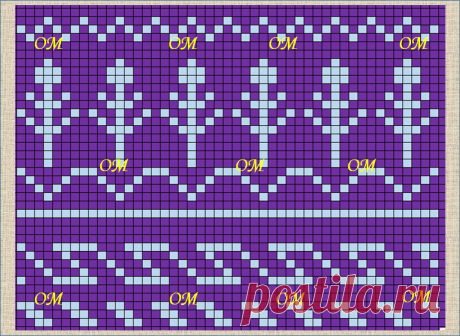 21 жаккардовая схема в стиле норвежских узоров | ЖАККАРДос | Яндекс Дзен