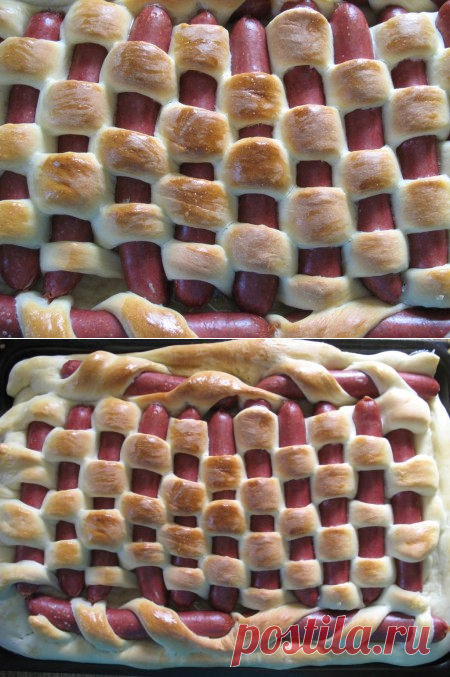 Охотничий пирог с сосисками &#8212; Кладовочка