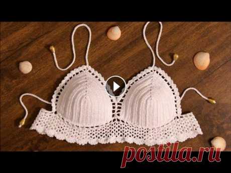 Вязаный топ крючком для начинающих. top (bodice) crochet Группа Вконтакте: Также можете посмотреть как вязать красивый шнурок: Как вязать пинетки: Подробное описание по вязанию шапочки в этом видео: Шарф СНУ...