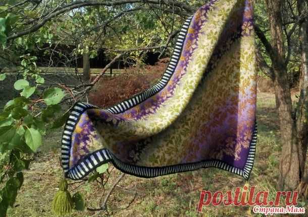 * Шаль "Осенний чертополох"в технике разрезного жаккарда Fair Isle - ЗАО Шалунья - Страна Мам