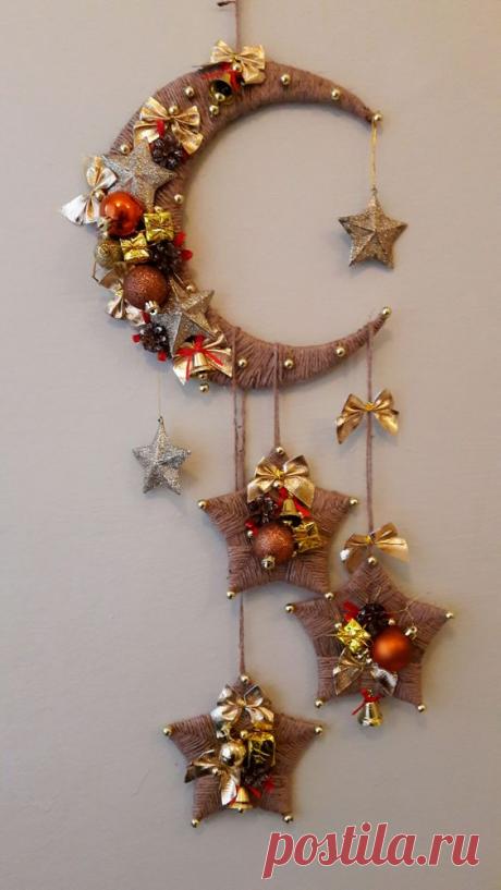 Новорічний півмісяць та зірочки: цікаві ідеї декору | Ідеї декору