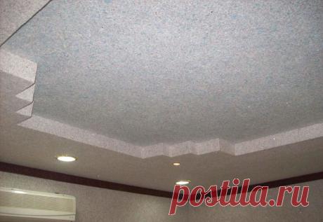 Как самостоятельно поклеить жидкие обои на потолок
