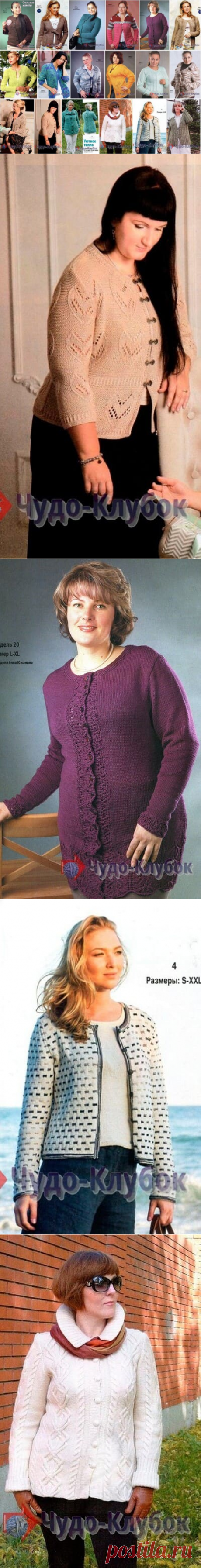 Жакет спицами для полных *❤️️ ЧУДО-КЛУБОК.рУ ✶