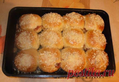 Булочки с посыпкой / Рецепты с фото