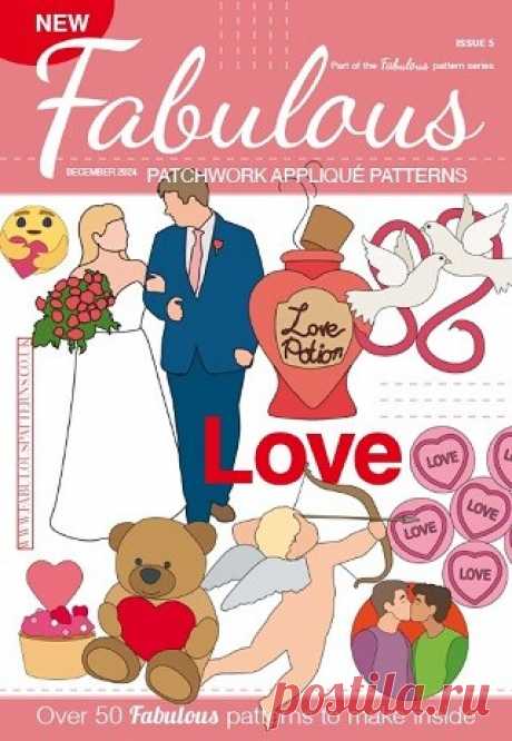 Fabulous Patchwork Applique Patterns №5 2024 Valentines, Hearts &amp; Flowers