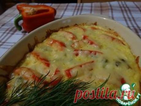 Диетическая запеканка из курицы с овощами и грибами