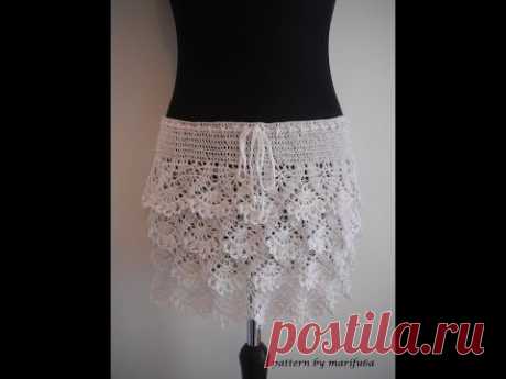 how to crochet ruffle skirt free pattern tutorial