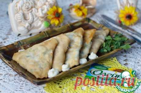 Блинчики с курицей в соусе бешамель