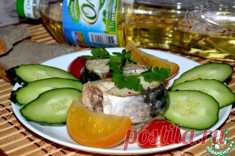 Скумбрия на луковой подушке Кулинарный рецепт