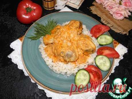 Курица в сливочно-томатном соусе – кулинарный рецепт