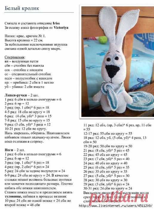 Символ 2023 года крючком | Схемы и описание