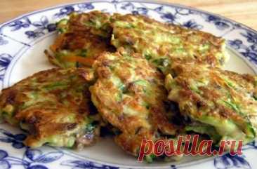 Нежные оладьи из кабачков — Домашняя кулинария