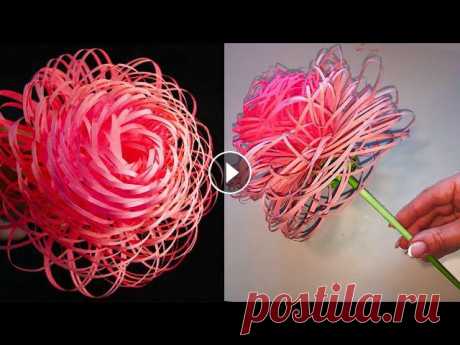 ПЫШНЫЙ ЦВЕТОК ИЗ БУМАГИ за 5 минут ОЧЕНЬ ПРОСТО/LUXURIOUS FLOWER FROM PAPER in 5 minutes VERY SIMPLE ПЫШНЫЙ ЦВЕТОК ИЗ БУМАГИ за 5 минут ОЧЕНЬ ПРОСТО/LUXURIOUS FLOWER FROM PAPER in 5 minutes VERY SIMPLEСегодня покажу как сделать объемные цветы из бумаг...
