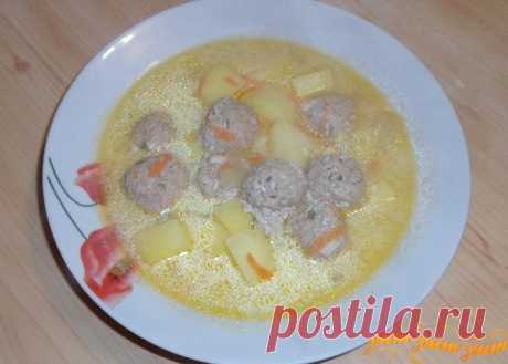 Рецепт сырного супа с фрикадельками